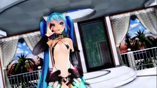 Toon Dancing MMD TDA Micro Bikini Hatsune Miku Sexy Drive-video's