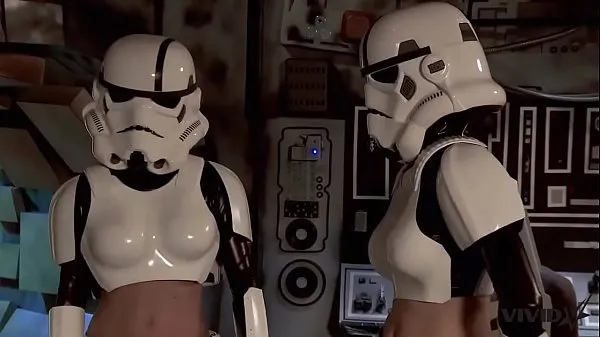 عرض مقاطع فيديو محرك الأقراص Vivid Parody - 2 Storm Troopers enjoy some Wookie dick