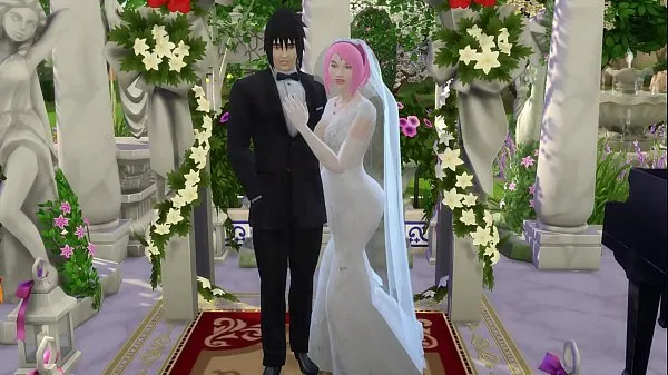 Mostra Matrimonio di Sakura Parte 1 Naruto Hentai Netorare Moglie vestita da sposa Marito ingannato Cuckold Animevideo di guida