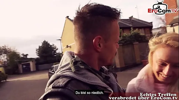 Show British blonde girl next door pick up from german tourist drive Videos