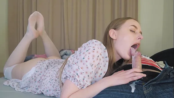 Show step Daughter's Deepthroat Multiple Cumshot from StepDaddy - Cum in Mouth drive Videos