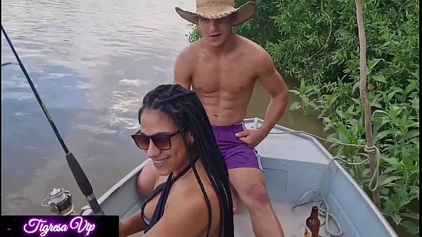 Show Tigress Vip Goes fishing with her friend and the Fishing guides end up fucking the two very tasty on the riverbank and gets a lot of cum - Miia Thalia - Destroyer Vip drive Videos