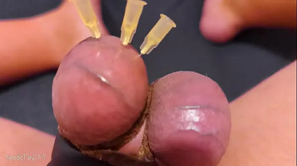 Videoları gösterin Testicle Skewering CBT, Edging & Cumshot with 3 Precum & Stretched Balls çalıştırın