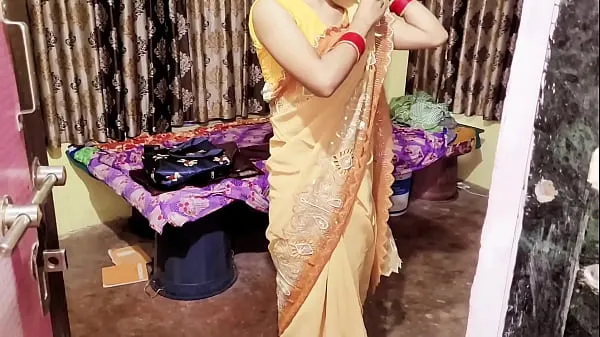 Vis What did the sister-in-law do by wearing a yellow sari and asked to fuck me on the CD drive-videoer