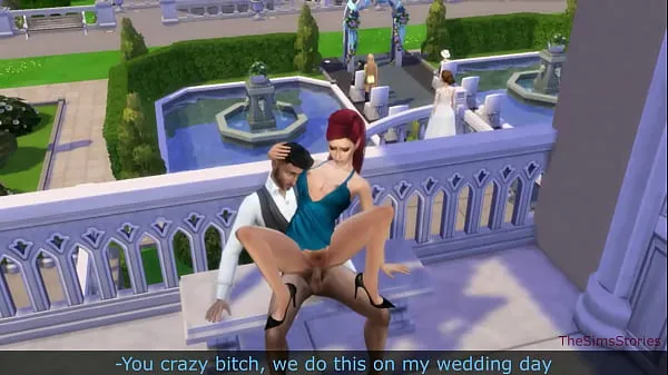 Videoları gösterin Sims 4, damat evlenmeden önce metresini beceriyor çalıştırın