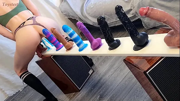 Show Choosing the Best of the Best! Doing a New Challenge Different Dildos Test (with Bright Orgasm at the end Of course drive Videos