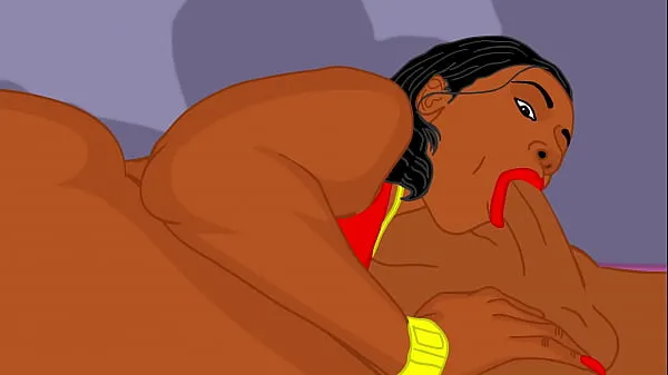 Mostra Cartoon Cherokee D Ass fa un fantastico pompino hentai con un grosso culovideo di guida