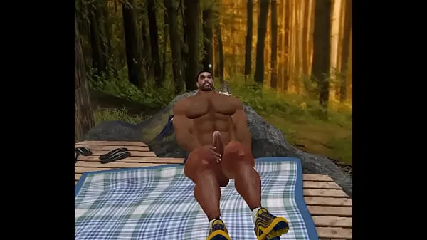 Показать Красивый красавчик Джон Уршель дрочит свою огромную мужскую грудь в лесувидео с поездки